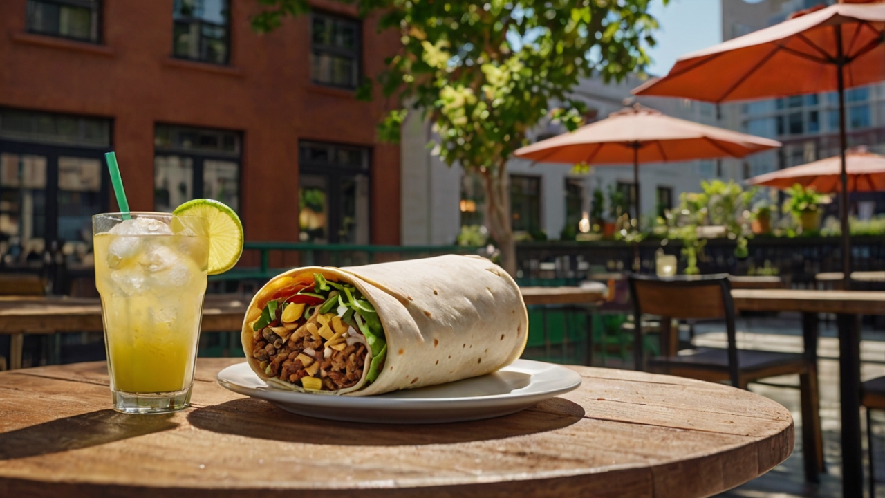 Inside our burrito cafe